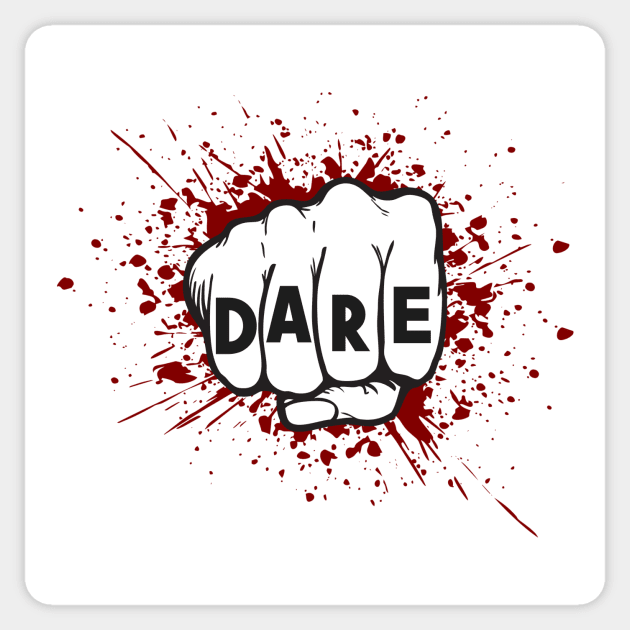 Dare Sticker by Curator Nation